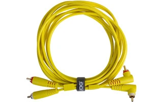 UDG Ultimate Audio Cable Set RCA Straight - RCA Angled Yellow 3m