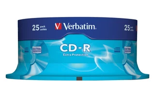 Verbatim CD-R Extra Protección de 700 MB - Tarrina de 25 unidades