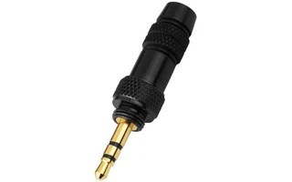 Conector mini jack 3,5 MM estereo macho PG-313PG con cierre para enroscar