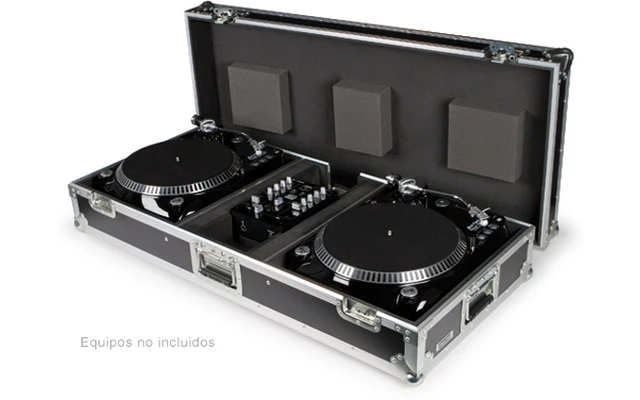 Fonestar FRC-281 caja de transporte DJ para mezcladores, CD's, giradiscos, etc.