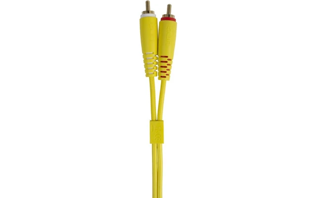 UDG Ultimate Audio Cable Set RCA Straight - RCA Angled Yellow 3m