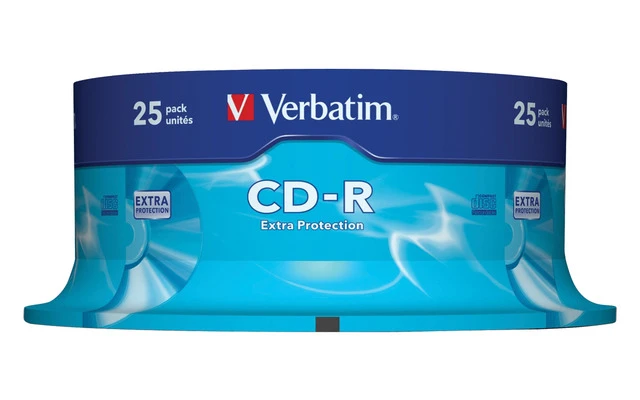 Verbatim CD-R Extra Protección de 700 MB - Tarrina de 25 unidades
