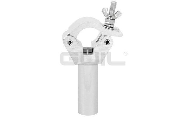 Guil ABZ-36 Abrazadera de aluminio ABZ-24 con adaptador macizo de aluminio de 10 cm (Ø 35 mm)