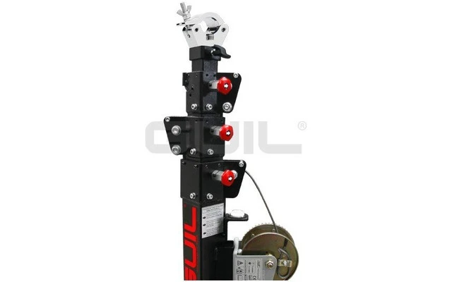 Guil ABZ-36 Abrazadera de aluminio ABZ-24 con adaptador macizo de aluminio de 10 cm (Ø 35 mm)