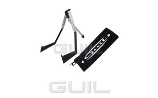 Guil GT-20 Soporte plegable para guitarra eléctrica o bajo. Incluye funda de terciopelo