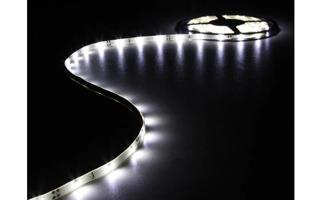 CINTA CON LEDs FLEXIBLE - COLOR BLANCO FRÍO - 150 LEDs - 5m - 12V