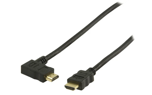 Cable HDMI de alta velocidad con conector HDMI Ethernet conector HDMI en ángulo izquierdo