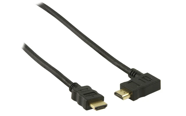 Cable HDMI de alta velocidad con conector HDMI Ethernet conector HDMI en ángulo izquierdo