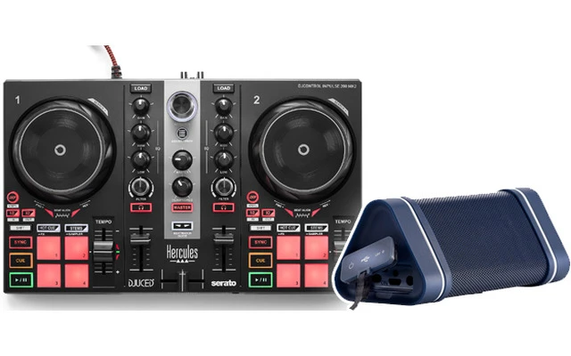 Hercules DJControl Inpulse 200 MK2 + WAE Outdoor 04 Plus