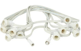 Showgear Festoon Light E27 - Espaciado de 100 cm - Blanco - 20 metros