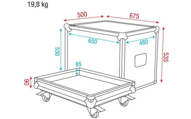 DAP Audio Caja para carro de cables