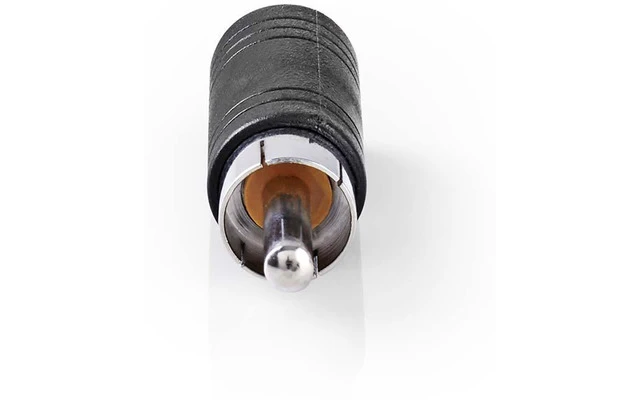 Adaptador de Audio Mono - RCA Macho - 3,5 mm Hembra - Negro - Nedis CAGP24960BK