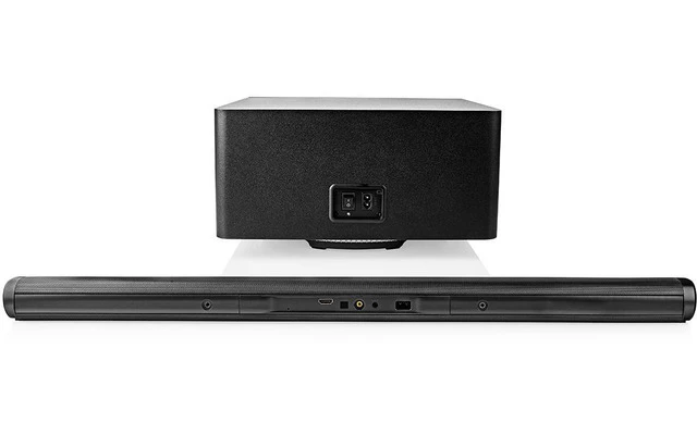 Barra de Sonido - 390 W - 2.1 - Bluetooth - Subwoofer - Control Remoto - Soporte en Pared