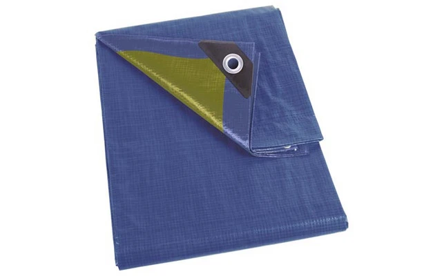 LONA - AZUL/CAQUI - RESISTENTE - 2 x 3 m