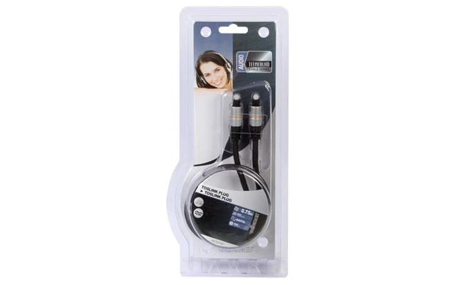 CONECTOR TOSLINK MACHO A CONECTOR TOSLINK MACHO / PROFESIONAL / 0.75m