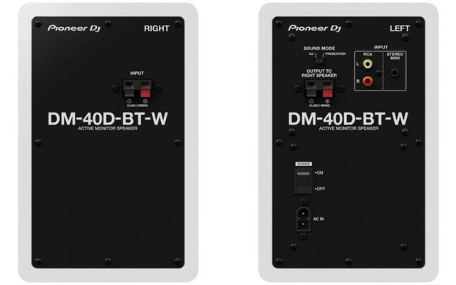 Pioneer DJ DM-40D Blanco BT