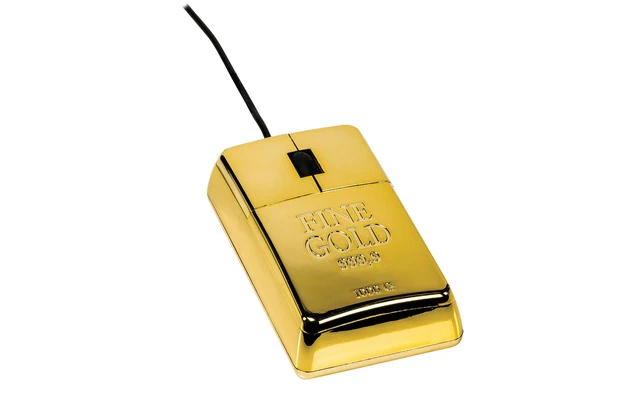 Ratón lingote de oro