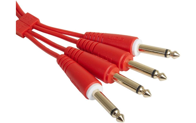 UDG Ultimate Audio Cable Set 6,3 Jack - 6,3 Jack Rojo Straight