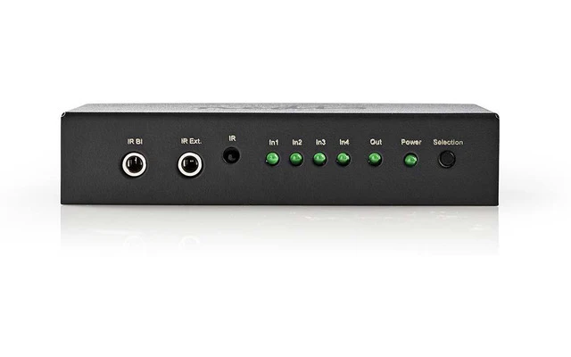 Conmutador HDMI™ - 4 puertos - 4 entradas HDMI™ - 1 salida HDMI™ - Nedis VSWI3414AT