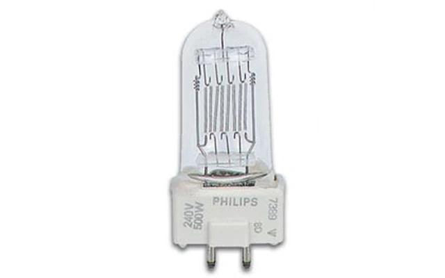 BOMBILLA HALGENA PHILIPS 500W / 240V, M40 GY9.5, 2800K, 75h (738