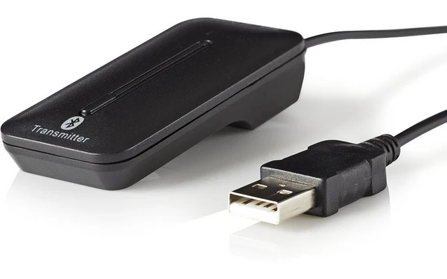 Transmisor de Audio Inalámbrico - Bluetooth - Hasta 2 auriculares - Negro - Nedis BTTR200BK