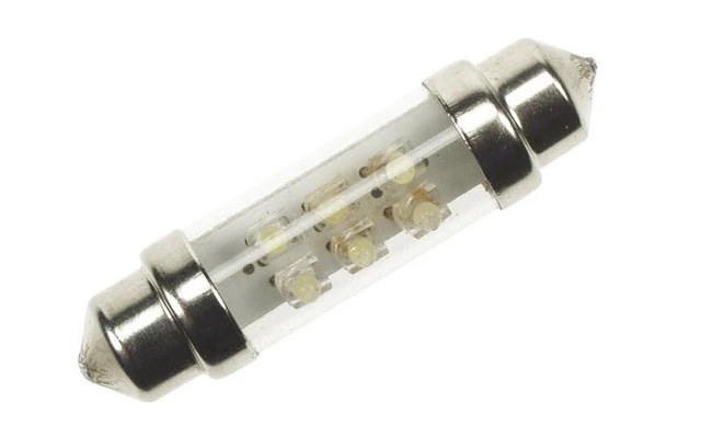 LMPARA LED DE COCHE 12V, 6 LEDs AZULES (2 uds./blster)