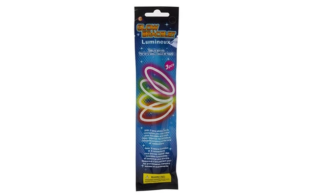 Juego de barritas luminiscentes - Ø 0.5 x 20 cm - Diferentes colores (3 uds./caja)