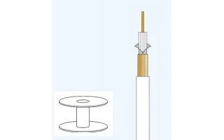 EDC CABLE COAXIAL RG6 TV Y SAT 7mm BLANCO 100M