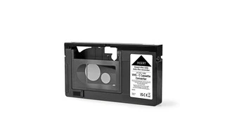 Convertidor VHS - Conversión: VHS-C a VHS - Plug & Play - Negro