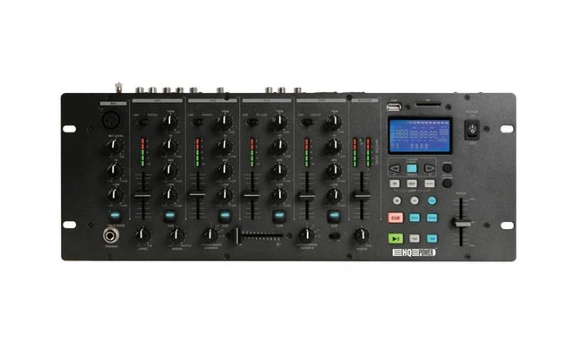 MESA DE MEZCLAS DE 4 CANALES CON REPRODUCTOR USB/SD
