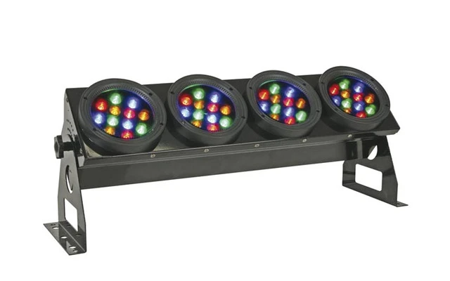 Barra LED PAR36 - 48 LEDs R+G+B de 1W + LEDs Color Ambar