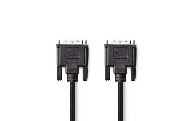 Cable DVI - DVI-D Macho de 24+1 Pines - DVI-D Macho de 24+1 Pines - 5,0 m - Negro - Nedis CCGP32