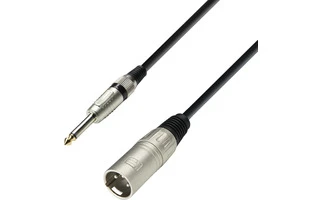 Cable de Micro de XLR macho a Jack 6,3 mm mono 6 m