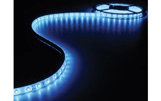 JUEGO CON CINTA DE LEDs FLEXIBLE Y ALIMENTACIÓN - COLOR AZUL - 