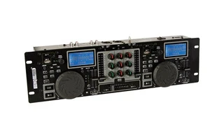 Doble reproductor USB/SD y mesa de mezclas de audio