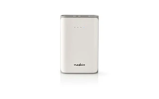 Fuente de Alimentación - 7500 mAh - 2 salidas USB-A de 3.1 A - Entrada micro USB - Blanco - Nedi