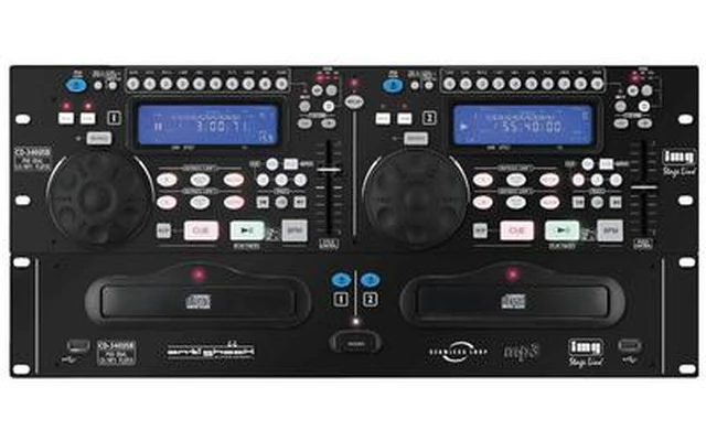 Reproductor CD Doble IMG Stage Line 340 USB