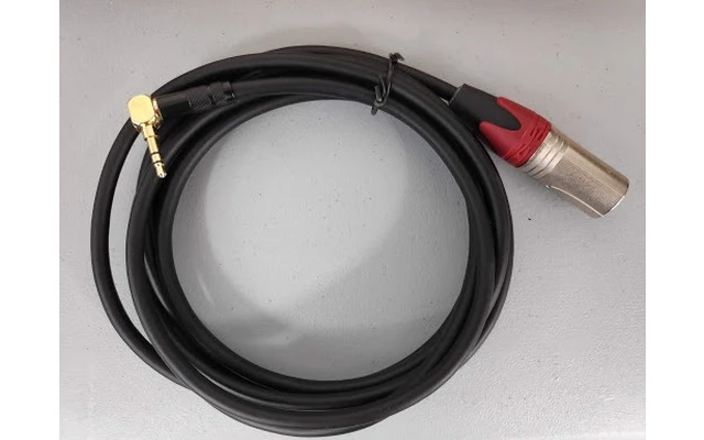Cable Mini Jack 3.5 estereo a 1 XLR de 2.5 metros (movil/pc a autoamplificado/canal mixer/ etc)