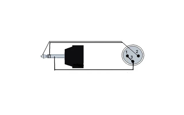 Cable Mini Jack 3.5 estereo a 1 XLR de 2.5 metros (movil/pc a autoamplificado/canal mixer/ etc)