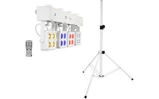 Eurolite Set LED KLS-180 white + BS-2 EU Loudspeakerstand white