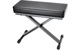 Adam Hall Stands SKT 17 - Banqueta de teclado plegable con acolchado extragrueso