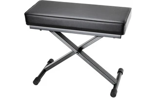 Adam Hall Stands SKT 17 - Banqueta de teclado plegable con acolchado extragrueso