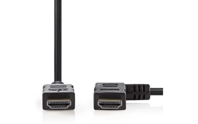 Imagenes de Cable HDMI de alta velocidad con conector HDMI Ethernet conector HDMI en ángulo hacia la derecha