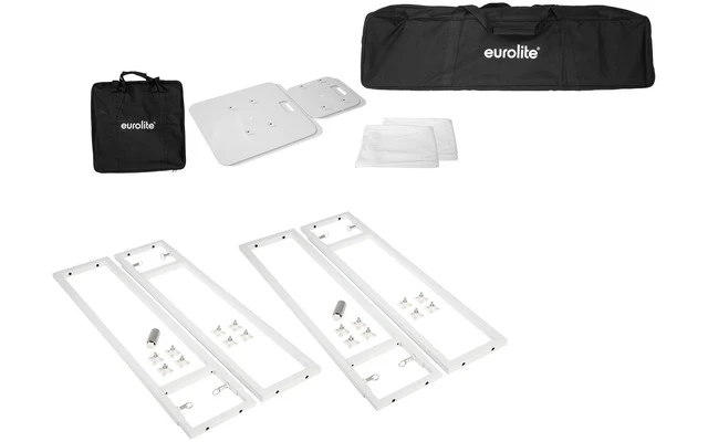 Eurolite 2x Stage Stand variable Blanco
