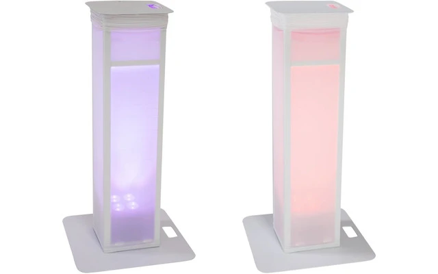 Eurolite 2x Stage Stand variable Blanco