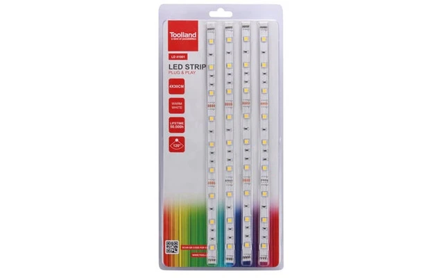 Kit cinta de LEDs - Longitud 4 x 30 cm 