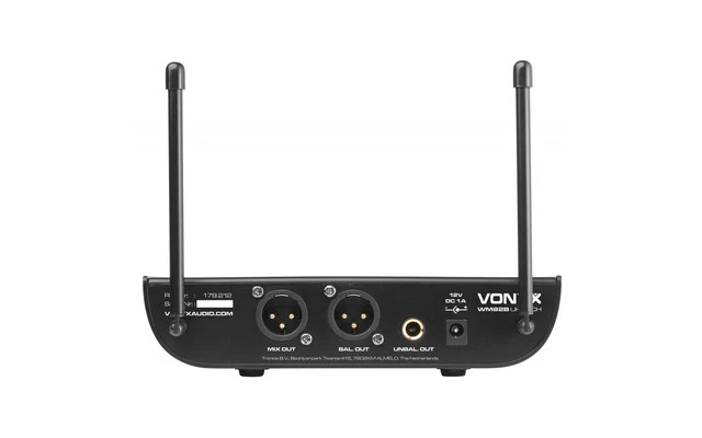 Vonyx WM82 Microfono inalambrico digital UHF 2 canales con 2 micros de mano - Stock B