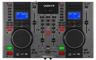 Vonyx CDJ450 Doble reproductor mezclador sobremesa CD/MP3/USB con Bluetooth