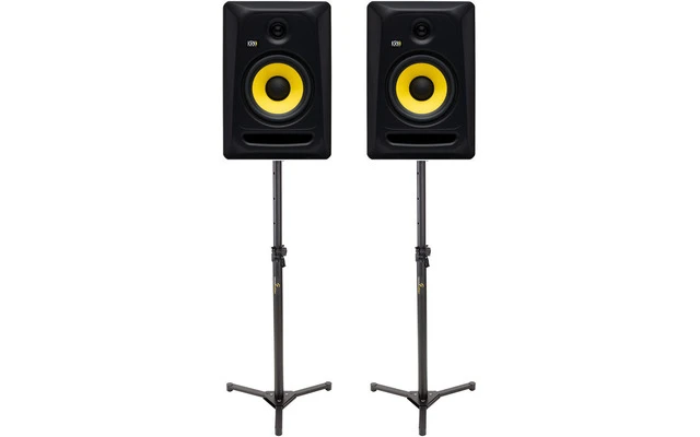 2x KRK RP7 CL + Soportes de monitores de suelo