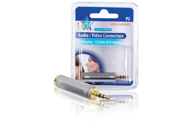 Adaptador Jack 3.5mm > 6.33mm - HQ